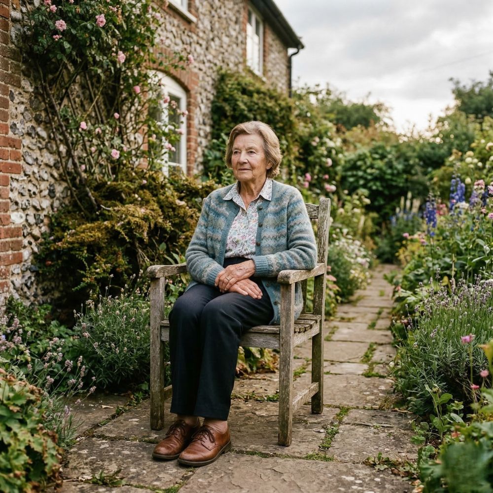 Elderly person carrying local memory