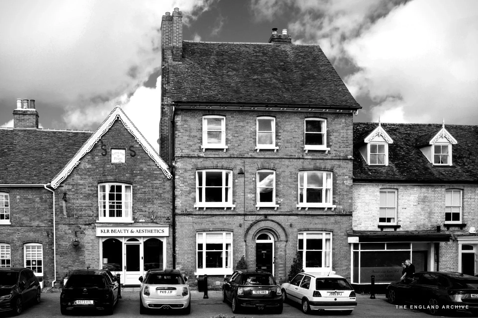 Cocoanut House on Hall Street, Long Melford - the surviving facade of a building once associated with the village’s coconut-fibre industry.